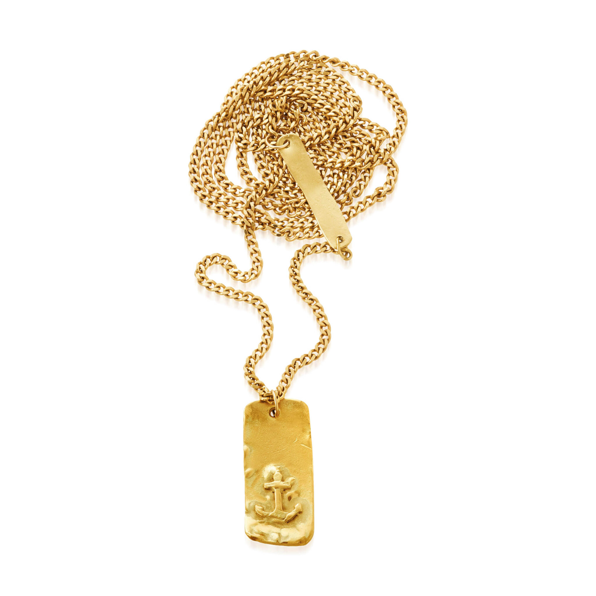 Anchor Pendant Necklace Rebecca Elbek Jewelry