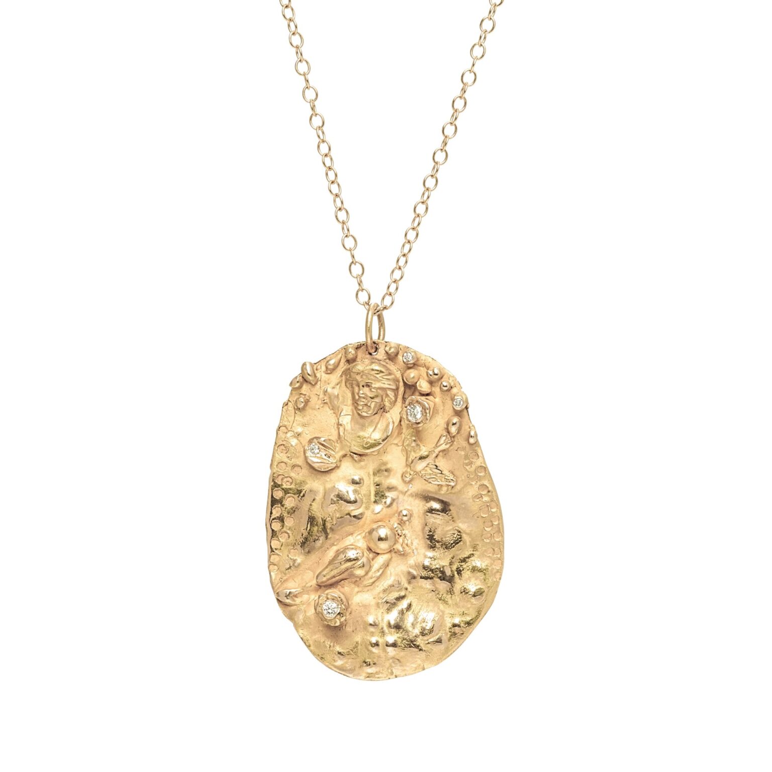 Poseidon Medallion Necklace - Rebecca Elbek Jewelry